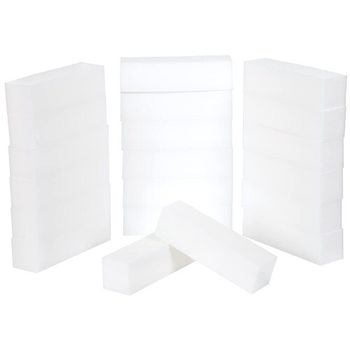 Bloc de Polissage Super Blanc ForPro, 120 Grain, 4 Côtés, 20 Compte 1