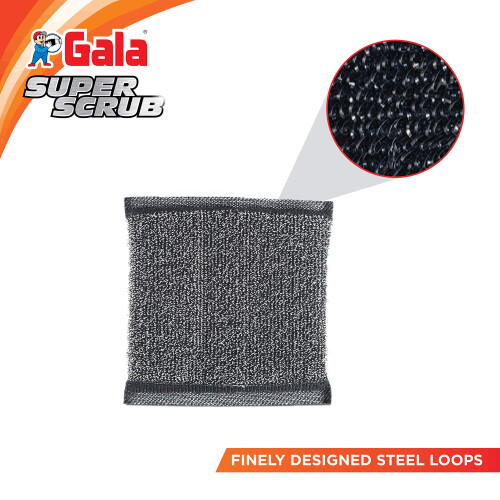GALA Super Scrub Setti teräksestä musta (6 kpl pakkaus) 1