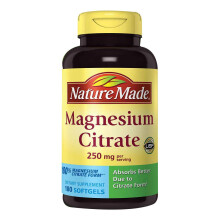 Nature Citrate de magn sium Citrate 250 mg Suppl ment alimentaire (NetCount 180 Gels Soft) 180Count