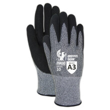 MAGID Griffin Gear ANSI A3 Hyperon Blended Sandy Nitrile Coated Work Gloves 12 Pairs Size 6/XS GPD255