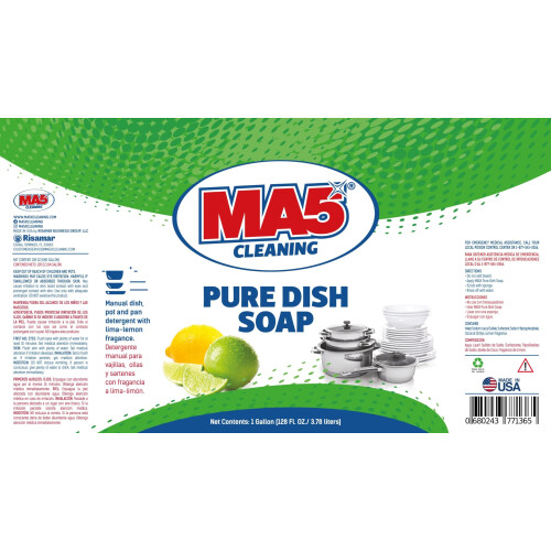 MA5X CLEANING Pure Liquid Afwasmiddel, 1 Gallon Navulling 1
