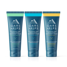 Oars + Alps Ganzkrper-Deodorant-Creme fr Mnner Geruchsabwehr mit Mehrfachwirkung Aluminiumfreies, backnatronfreies Anti-Scheuermittel 2,5 Un