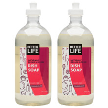 Jabn de plato mejor Life - Jabn para lavar platos lquidos con vitamina E y aloe para fregadero de hogar y cocina - No se requieren guantes de jab