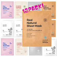 varuza Paras kokoelma - Premium Vegan Korean Sheet Mask Set (12 arkkia) | Kiinteyttδvδ kosteutus ja hehku | Clean Beauty EWG & Vegan Certified