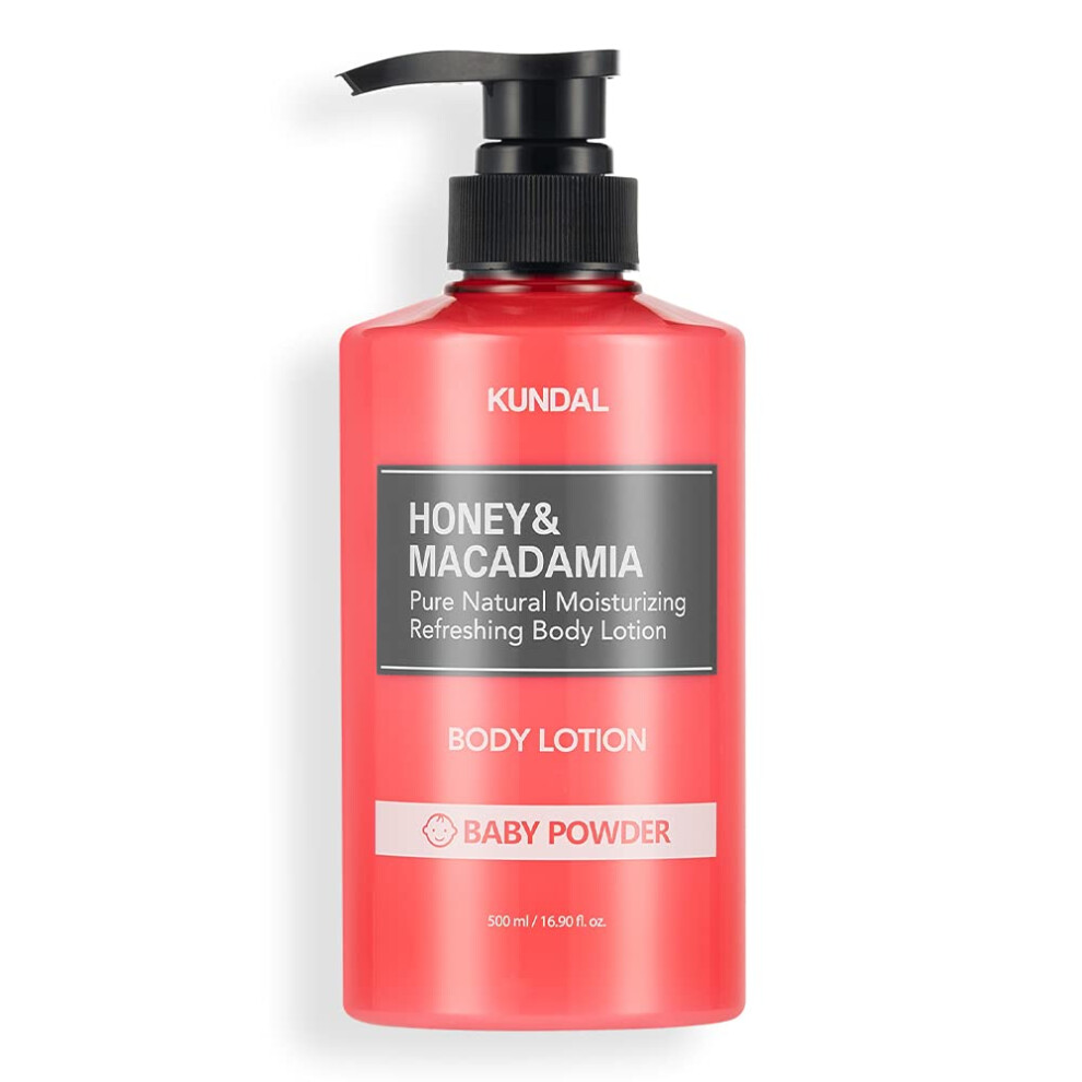 Kundal Honey & Macadamia Body Lotion Natural Moisturizer With 82% Aloe Vera/Deep Hydration For Dry Skin/Sensitive Skin Friendly/16.9 Fl Oz [Baby