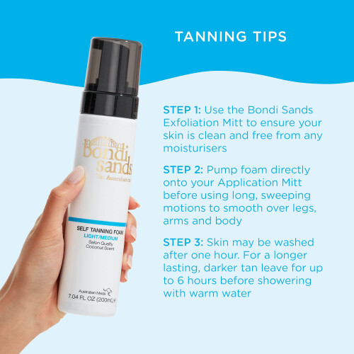 Bondi Sands Bondi Sands Light/Medium Αυτομαυριστική Μousse + Γάντι Εφαρμογής 1