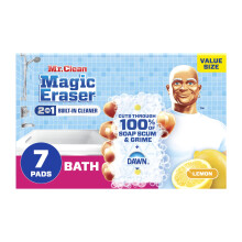 Mr. Clean Magic Eraser Sponge Badrumsrengring Tvl Scum Dusch & Badkar Rengring 2 i 1 bad 7ct
