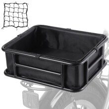 Bike Basket Rear, Heavy-Duty Metal Large Bicycle Rear Basket with Removable Fabric Liner Ref:pmH