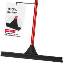 Robuster Bodenwischer groe 45,7 cm breite Klinge und 139,7 cm langer Griff. Profi-Gummiwischer fr Beton, Garage und Gewerbe, Besen, Bodenreiniger