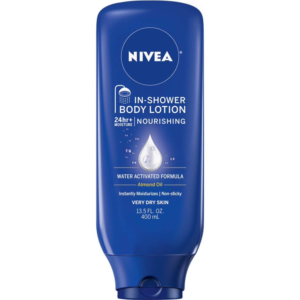 Nivea Lotion In-Shower Nourish For Very Dry Skin 13.5 Ounce (400Ml)