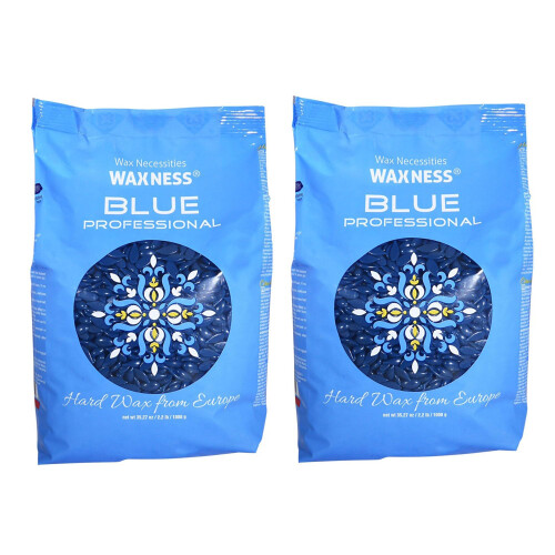 Waxness Blue Professional Premium Hard Wax 2,2 pond - Pack van 2