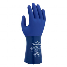 SHOWA CS700 rutschfeste, lebensmittelechte, chemikalienbestndige Nitril-Schutzhandschuhe, 30,5 cm Lnge, klein (Packung mit 12 Paar)