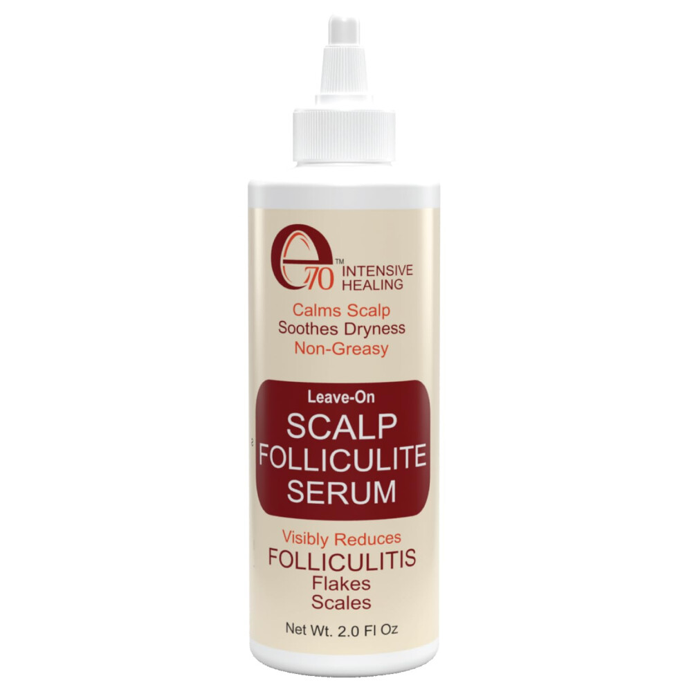 E70 Folliculitis Treatment Clarifying Serum With Salicylic Acid To Remove Build Up For Normal To Oily Scalp. Prone To Folliculitis Dandruff Itchy