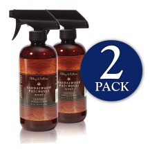 Abbey & Sullivan Linen Spray Sandeltr & Patchouli Varm og jordagtig lugt, der fjerner duft Pakke med 2 16 oz