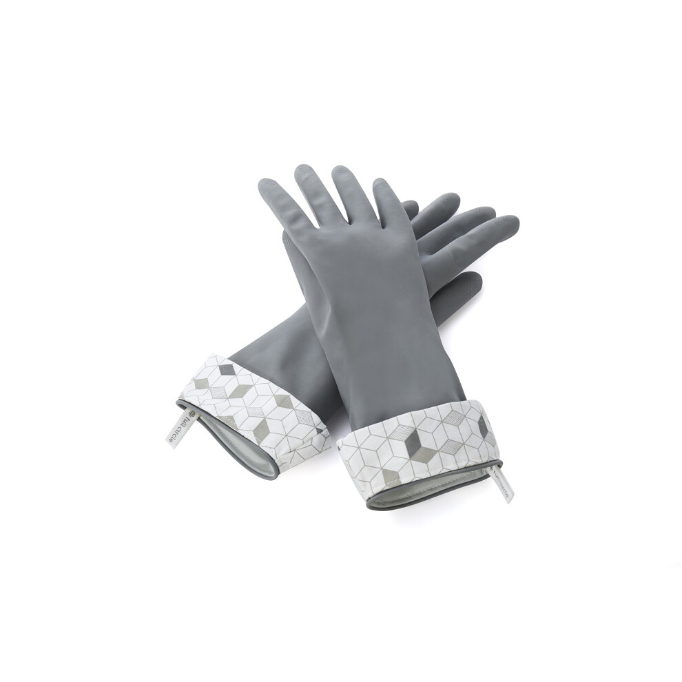Full Circle Splash Patrol Natural Latex Cleaning and Dish Gloves  Small/Medium  (1 Pair) Grey-image-OPC-PHXTHJS-NEW