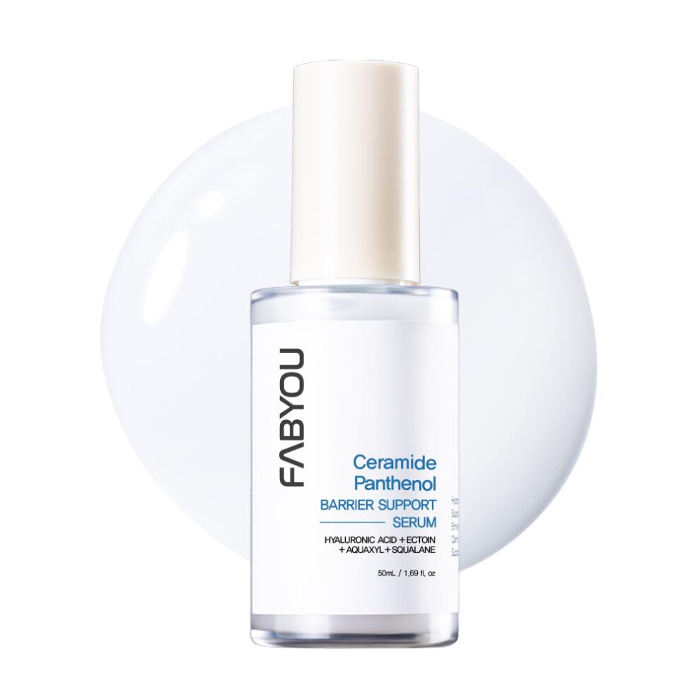 Fabyou Ceramide Panthenol Skin Barrier Support Serum 1.69 Oz - Deep Absorption Strengthens Skin Barrier Long-Lasting Hydration Ultra-Low Molec