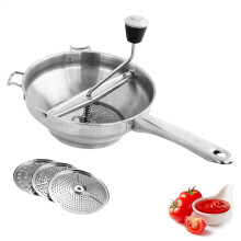 Stainless Steel Food Mills, Food Mill For Tomato Sauce, Ergonomic Design Of Rotary Food Mills