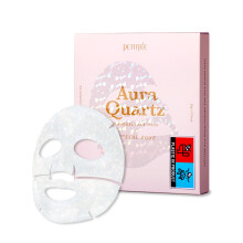 PETITFEE Aura Quartz Hydrogel Gezichtsmasker Crystal Rose 30g*5ea - Rozengezichtsmasker voor een stralende huid met pareleiwit Collageen Hyaluron