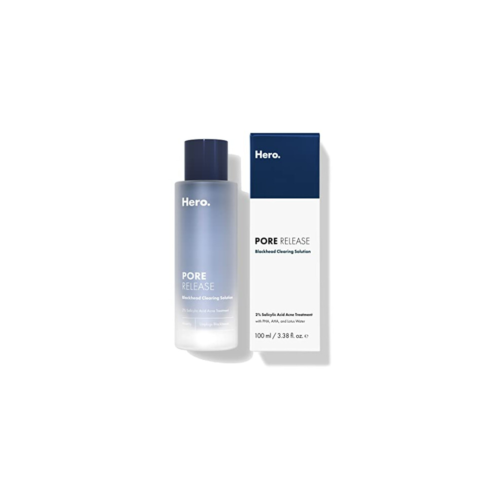 H Ros Cosm Tiques Hero Cosmetics Pore Release Blackhead Clearing Solution - Exfoliating Toner Featuring Bha Pha Aha And 2% Salicylic Acid (100 Ml)