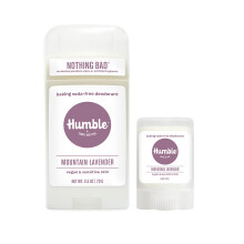 HUMBLE BRANDS Aluminiumfreies Deodorant, vegan und frei von Tierversuchen, formuliert fr empfindliche Haut, empfindliches Berglavendel-Deodorant, Ko