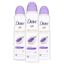 Dove Advanced Care Antiperspirant Deodorant Such sprej 48 hodin ochrany proti potu a zpachu Levandulov Fresh Antiperspirant Spray se zvlhcovaci a