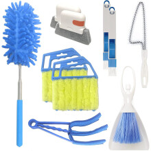 10 Pcs Venetian Window Blind Cleaner Duster Tool Set Mini Blind Cleaner Duster Brush Hand Held Air Conditioner Shutters Duster Dirt Cleaner fo