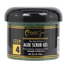 FOOT SPA - Exfolirende scrubgel 4 Oz - Manicurepedicure en lichaamsexfoliator doordrenkt met alo vera en salicylzuur - Glow Polish Gladde en vo