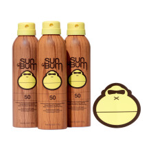 Sun Bum Original Moisturizing Sunscreen Spray SPF 50 with Sunny Sticker  Vegan and Reef Friendly  Octinoxate & Oxybenzone Free  Broad Spectrum UV