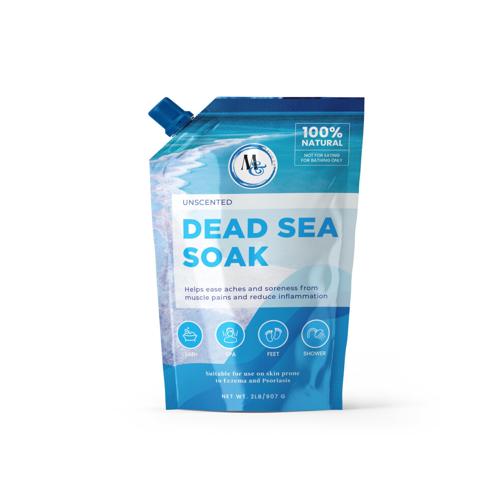 Marco Esra Dead Sea Salts For Soaking Mineral Salt For Bath Spa Shower - More Minerals Than Epsom Salt Pure And Natural Bath Salt For Foot Soak Fine Sa