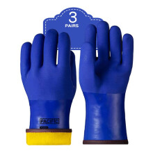 PACIFIC PPE 3 Par Termiska Isolerade Frysterglasögon för Män och Kvinnor, Kallt Väder, Kemikalie & Olja Resistenta, XL