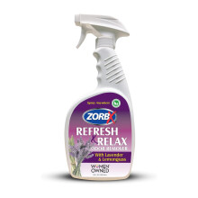 ZORBX Lavender & Lemongrass Spray  24 Oz - All-Purpose Deodorizer  Refreshes Fabric  Removes Strong Odors  Perfect for Home  Car  Gym  Laundry