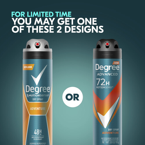 Degree Men Advanced Antiperspirant Deodorant Spray Adventure 72-Uur Bescherming 1