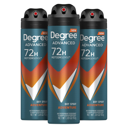Degree Men Advanced Antiperspirant Deodorant Spray Adventure 72-Uur Bescherming
