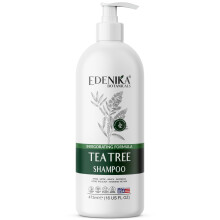EDENIKA BOTANICALS Teebauml-Shampoo lindert juckende und trockene Kopfhaut. Tiefenreinigend gegen Schuppen und Ablagerungen. Spendet Feuchtigkeit un