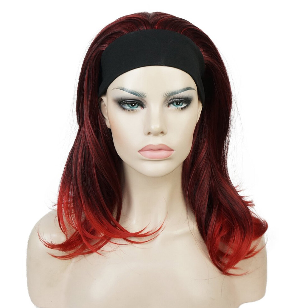 Lydell Unisex Long Straight Wave Headband Synthetic Wigs (M135)