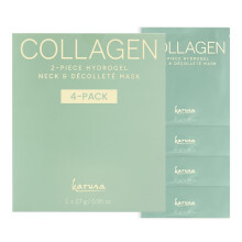 Karuna Skin - Collagene Decollete & Neck Hydrogel Masque 2 pieces Profondement hydratantes Patches de rides defiant l'age, cibles hydratantes et