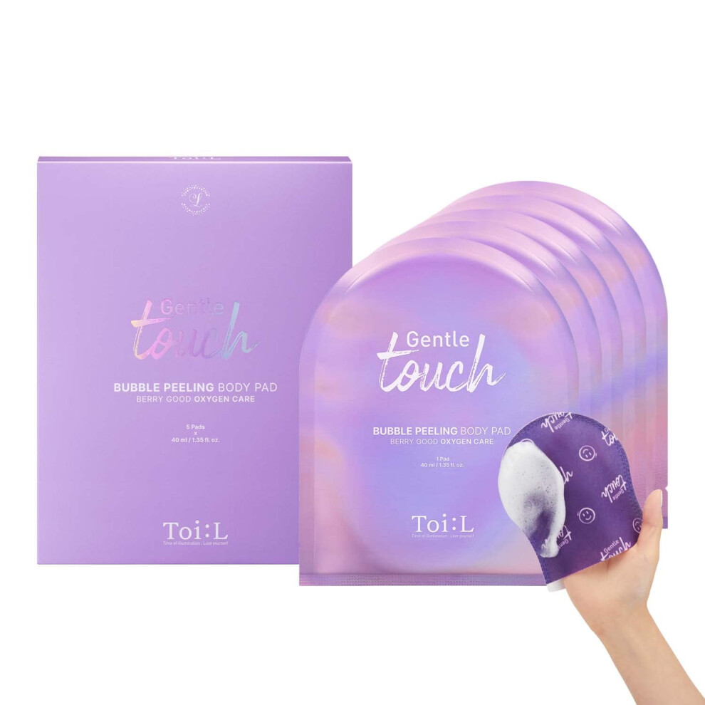 Mï¿½He Toi:l Gentle Touch Bubble Peeling Body Pad(5Pads) Body Scrub Exfoliating Mitt For Body Exfoliating Gloves Washcloth Body Loofah Dense Bubbl