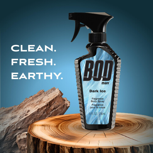 BOD man Geur Body Spray Dark Ice 8 fl oz (Pak van 2) 1