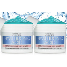 Advanced Clinicals Hyaluronzuur Gel Gezichtsmasker, Verhelderend, Hydraterend, Anti-Aging