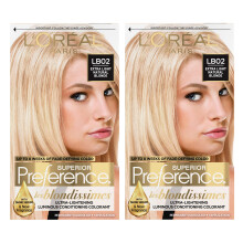 L'Oreal Paris Superior Preference Fade-Defying + Shine Permanent h?rfarve Ekstra lys naturlig blond pakke med 2 h?rfarve