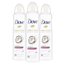 Dove Advanced Care Droog Spray Antitranspirant Deodorant Caring Coconut 3 Stuks Voor Vrouwen Met 48 Uur Bescherming