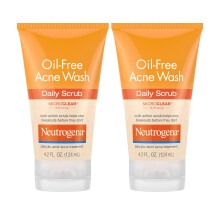 Neutrogena lfreies Akne-Gesichtspeeling, 2 % Salicylsure, Aknebehandlung, tgliches Gesichtswaschmittel zur Vorbeugung von Ausbrchen, Peeling-Gesi