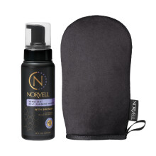 Norvell Sunless Tanning Bundle - Venetian Mousse med Bronzer, 8 Fl Oz + Applicator Mitt