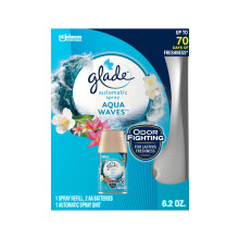 Glade Automatic Spray Rebill y Soporter Air Ambientador de aire para ondas Aqua de hogar y bao 6.2 oz
