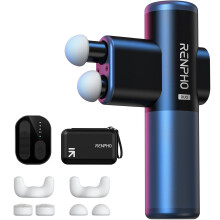 RENPHO Duo Mini Massage Gun met Dubbele Koppen, FSA HSA Geschikt Diepe Weefsel Percussie Massager voor Reizen