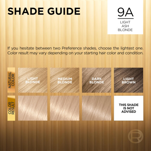 L’Oréal Paris L'Oreal Paris Superior Preference Luminous Dauerhafte Haarfarbe, Heller Aschblond 9A, 1 Haarfärbung 2