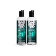 Compass Laboratorium Propyleenglycol & Plantaardige Glycerine - 500mL Elk | USP-Kwaliteit, Hoge Zuiverheid