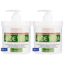 Crema Recuperadora de Aloe Vera Advanced Clinicals para Quemaduras Solares | Loción Corporal Post-Sol
