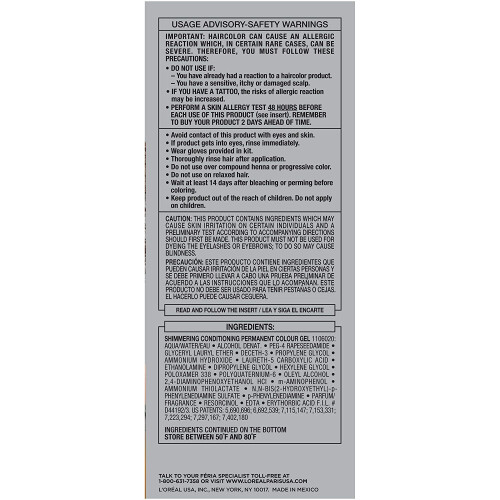 L’Oréal Paris L'Oreal Paris Feria Multidimensionale Shimmer Haarfarbe, B61 Downtown Brown, 2er Pack 1