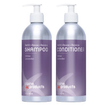 Milieuvriendelijke Shampoo en Conditioner - Citrus Lavendel - Sulfaatvrij, 16oz (Vulbare Flessen met Pompen)